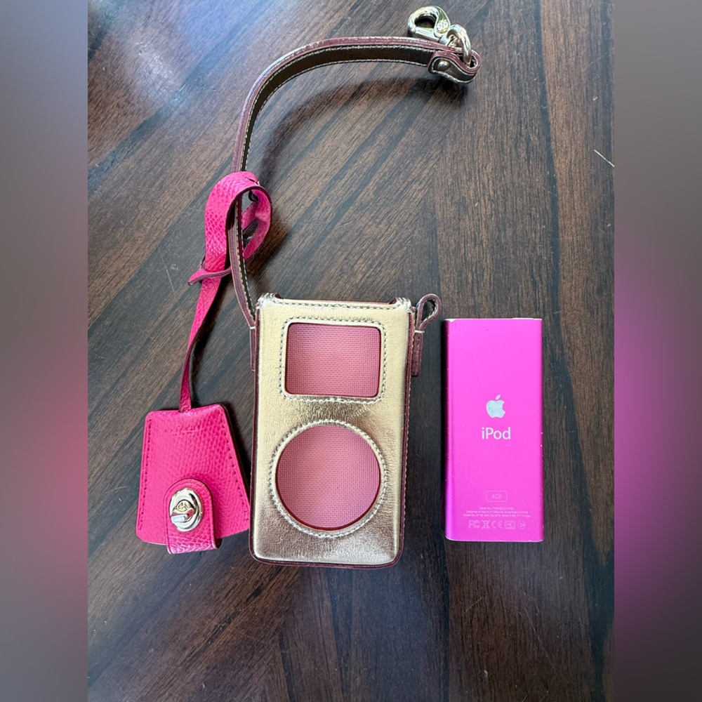 Y2K Bag Charm Bundle Coach Pink Clochette Kate Spade iPod Holder Pink iPod - Picture 14 of 15